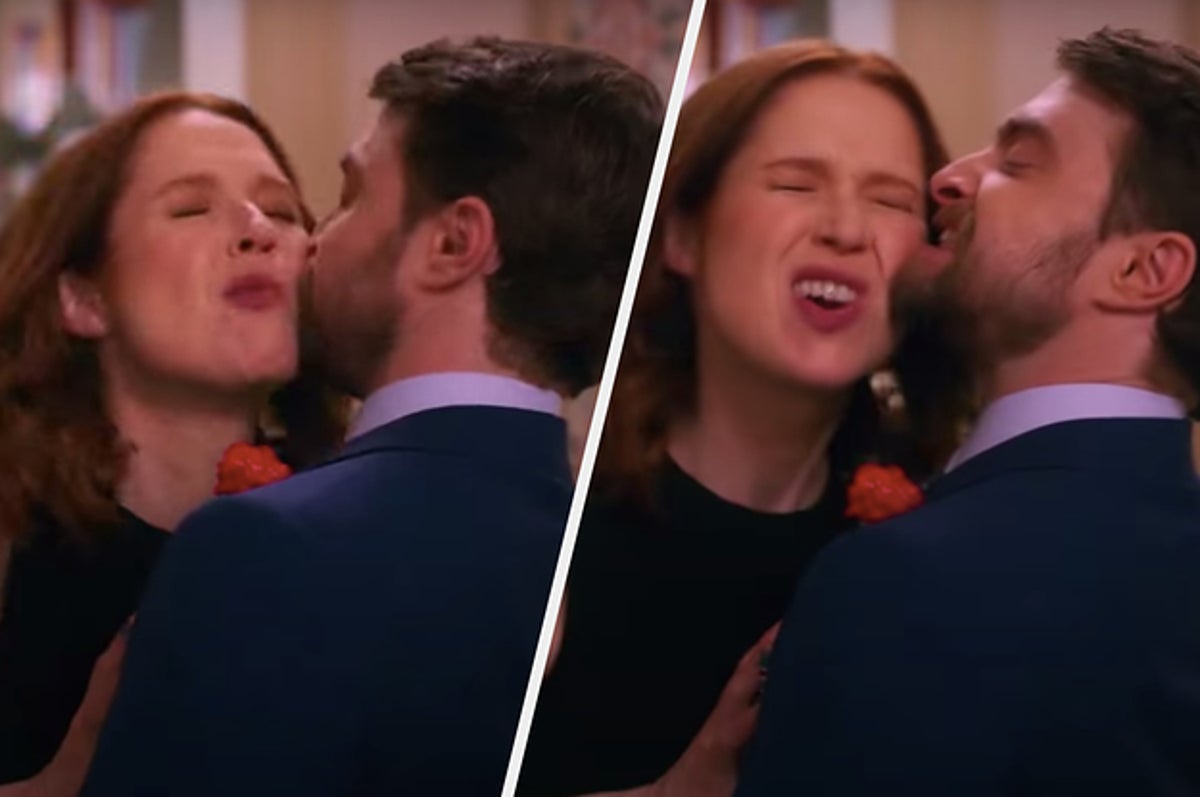 Ellie Kemper And Daniel Radcliffe Kiss In 