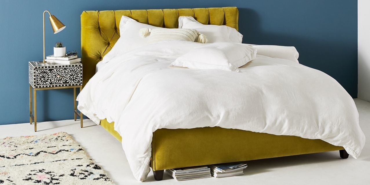 the yellow bed