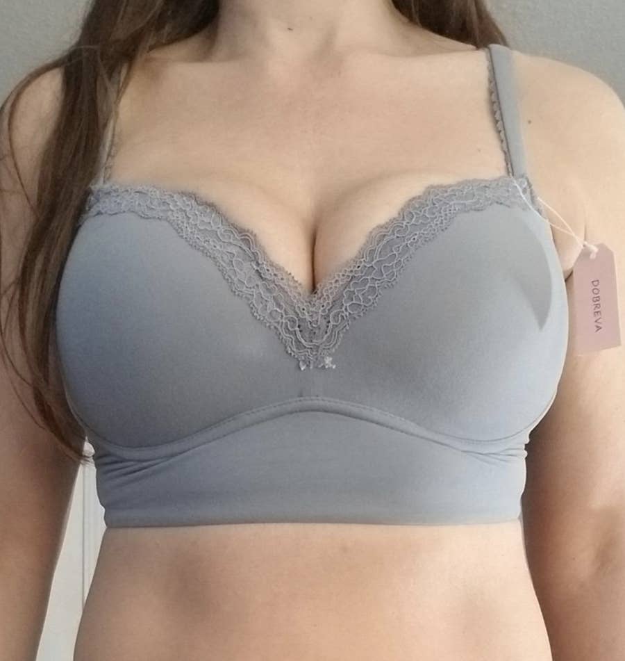 Jacklyn Aerie Gray Padded Underwire Push Up Bra Size 34 C