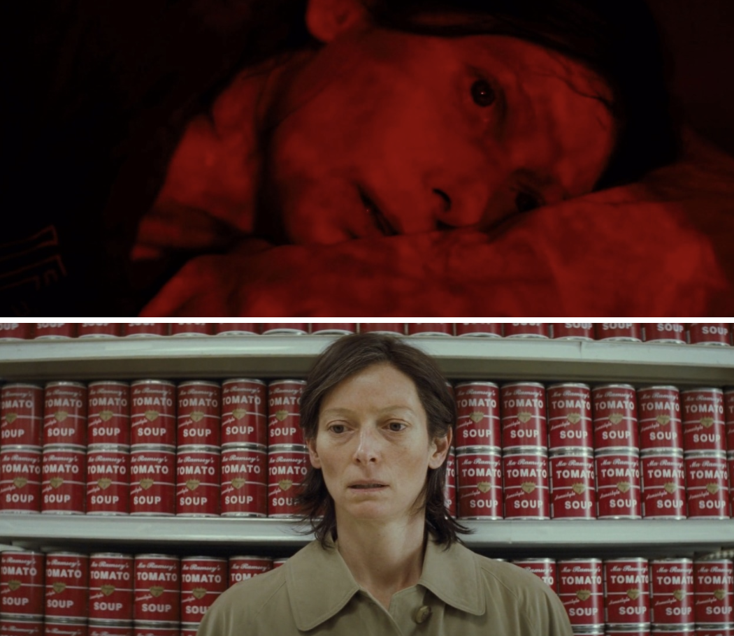 Tilda Swinton looking frightened in &quot;We Need to Talk About Kevin&quot;