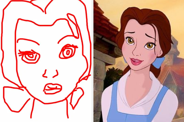 how to draw disney princesses faces step by step