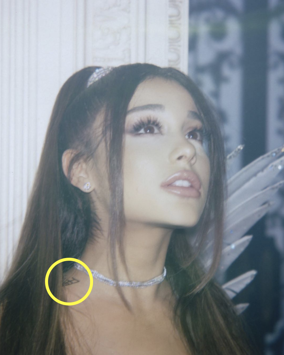Ariana Grandes Mille Tendresse Neck Tattoo  Ariana Grande Has an  Impressive Collection of 50 Tiny Tattoos  POPSUGAR Beauty Photo 2