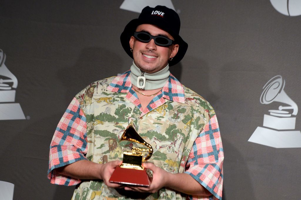 I'm Obsessed With Bad Bunny's Dad Jeans at the Grammys