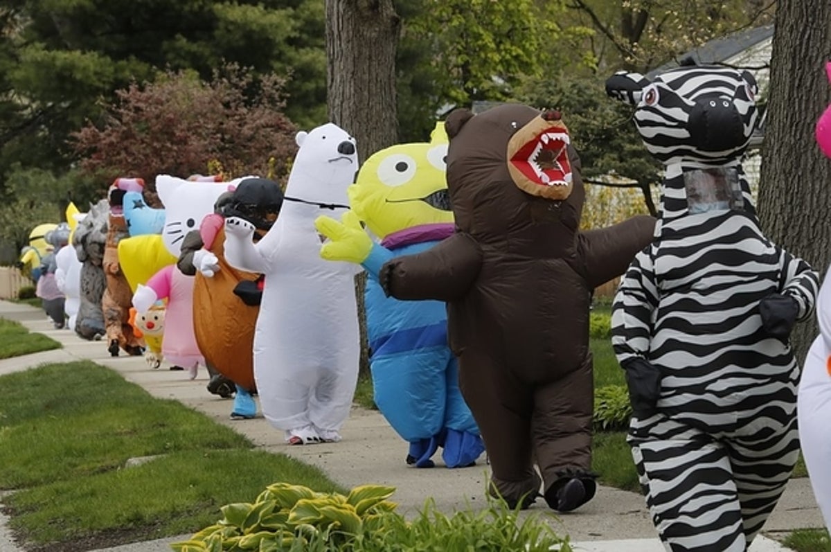 地域住民を笑顔に きぐるみお散歩クラブ がかわいい