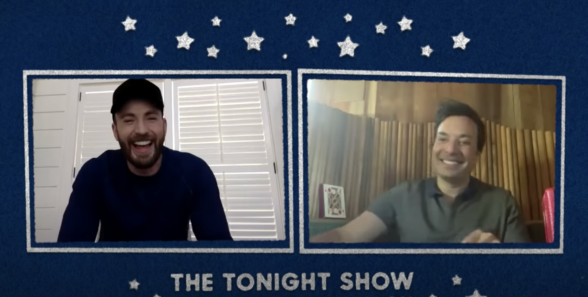 Chris Evans and Jimmy Fallon