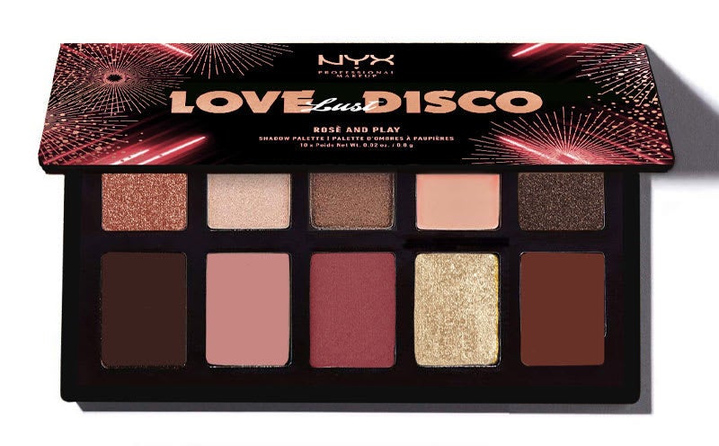 eyeshadow palette with pinkish shades