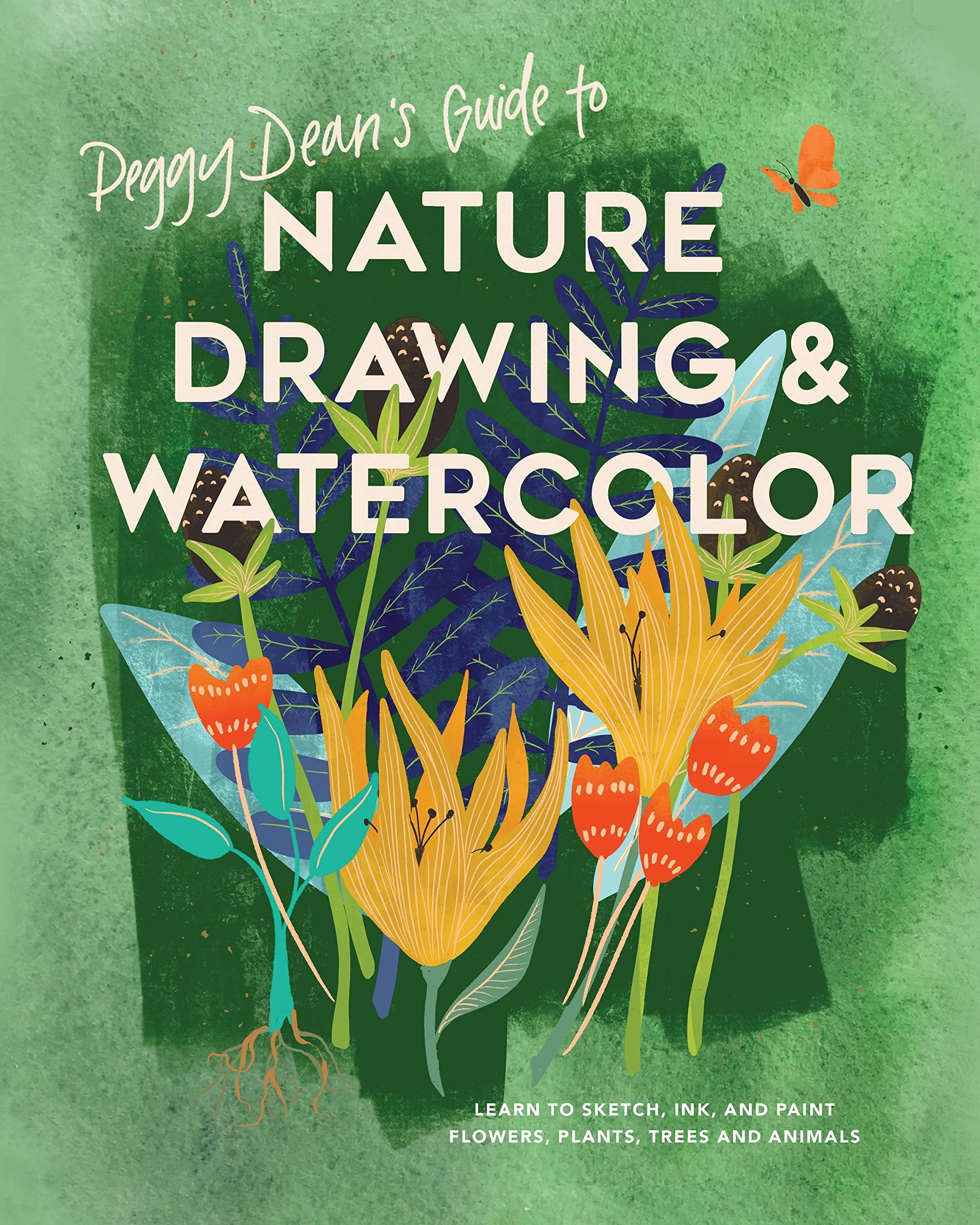 The cover of this watercolor tutorial book