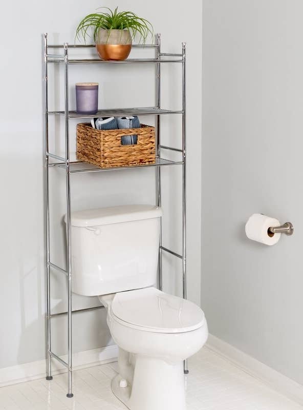 29 Things Under 100 From Wayfair That, Bathroom Shelving Unit Over Toilet