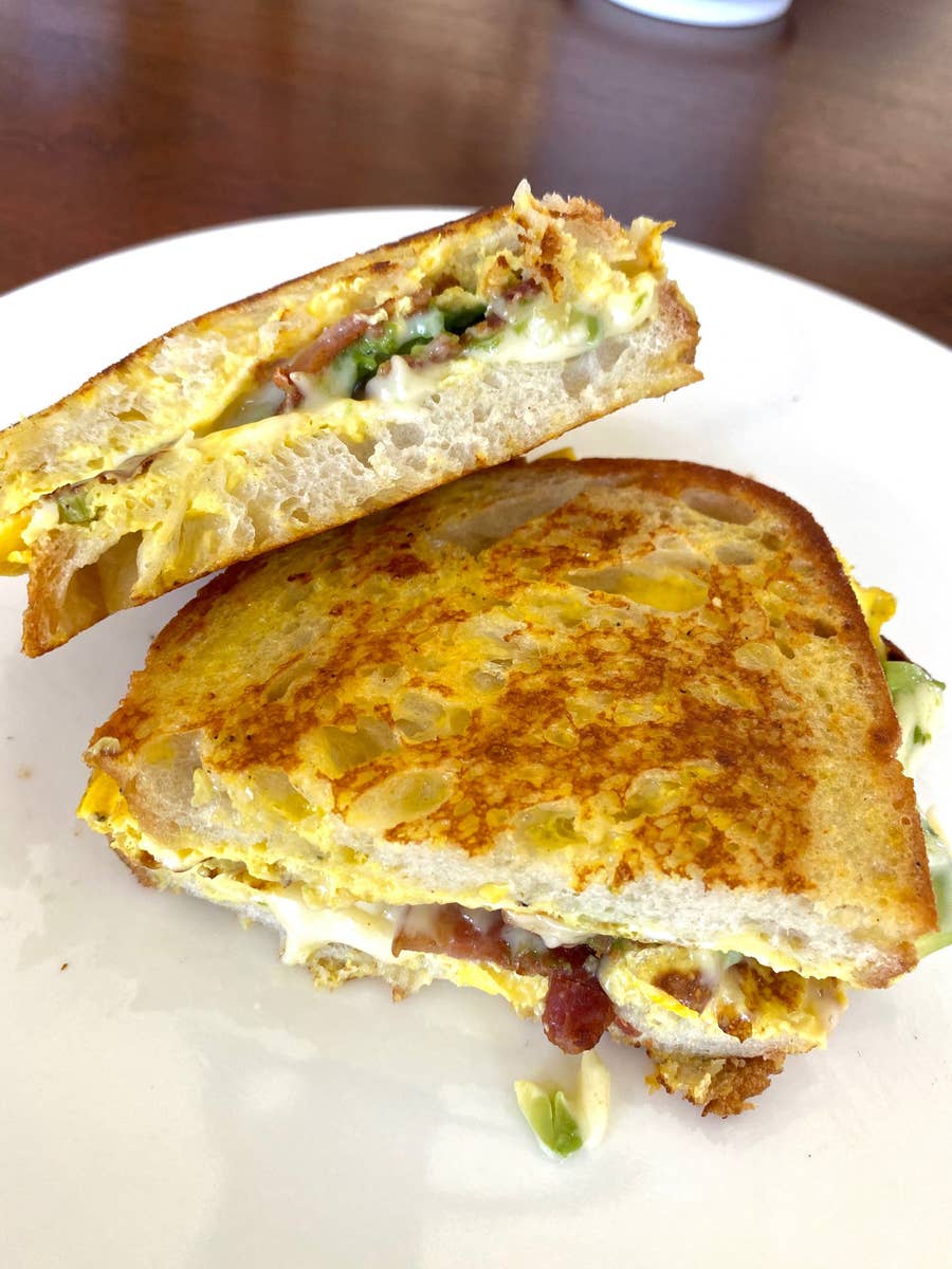Breakfast Hacks How To Make A Folded Omelet Breakfast Sandwich