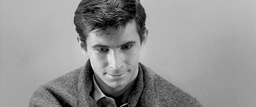 Norman Bates smiling