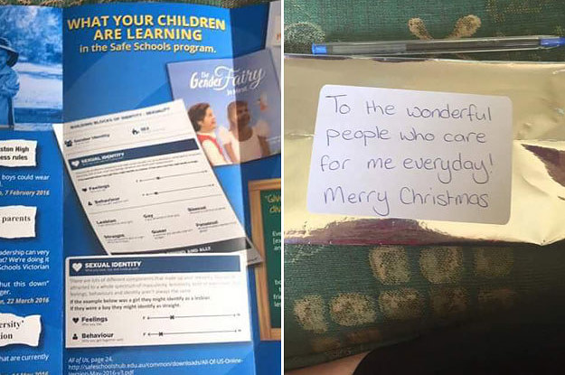 Students Were Handed A &quot;Merry Christmas&quot; Package Containing An Anti