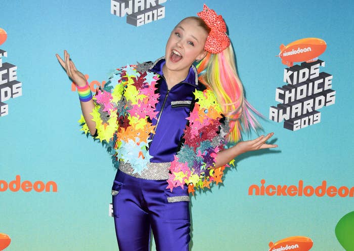 JoJo poses on the red carpet at the Nickelodeon Kids&#x27; Choice Awards in 2019.