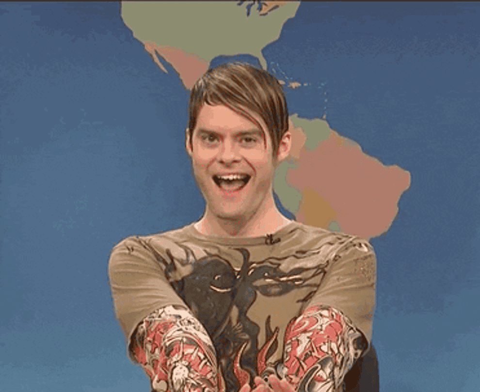 Bill Hader&#x27;s SNL character, Stefon, saying, &quot;Yes&quot; 