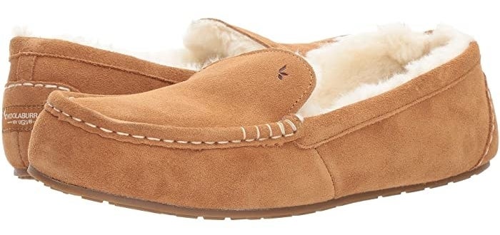 Koolaburra by Ugg Lezly slip-on slipper with a soft suede upper and stitch detailing around the toe