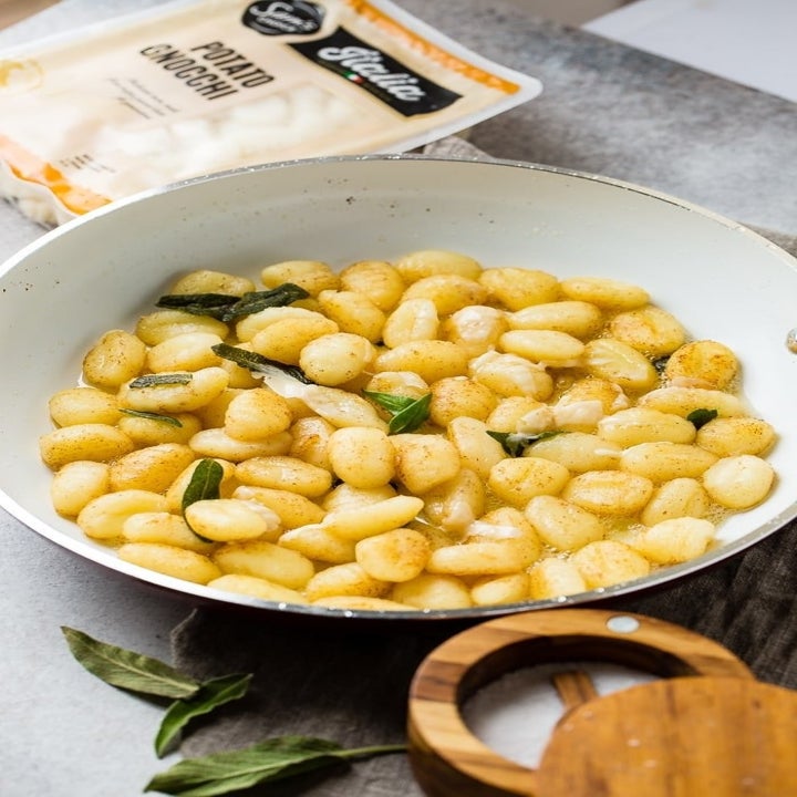 A bowl of the freshly cooked gnocchi 