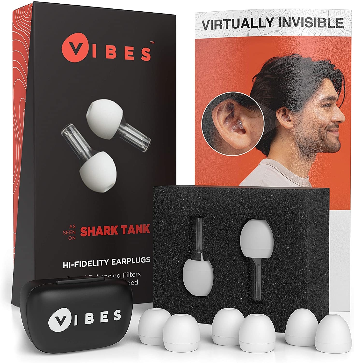 The full ear plugs set and the box it comes in