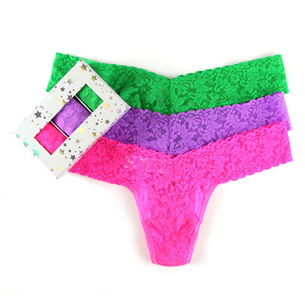 Holiday Three-Pack Petite Size Thongs
