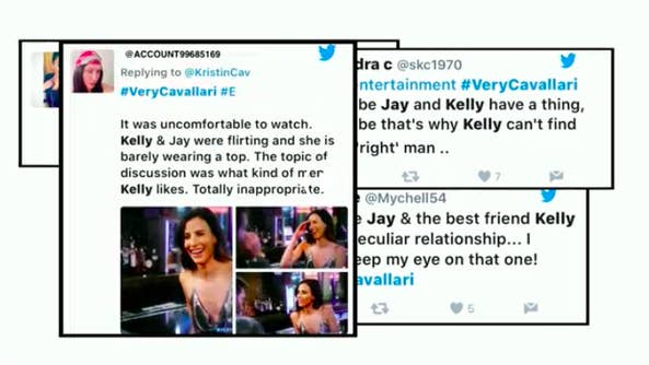Tweets from viewers of "Very Cavallari" speculating over Jay Cutler and Kelly Henderson's friendship