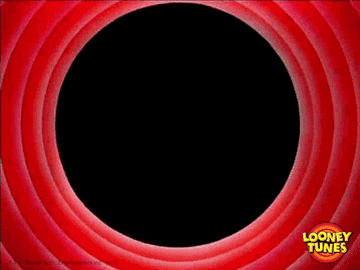 A GIF of the Looney Tunes &quot;That&#x27;s All Folks&quot; outro logo 
