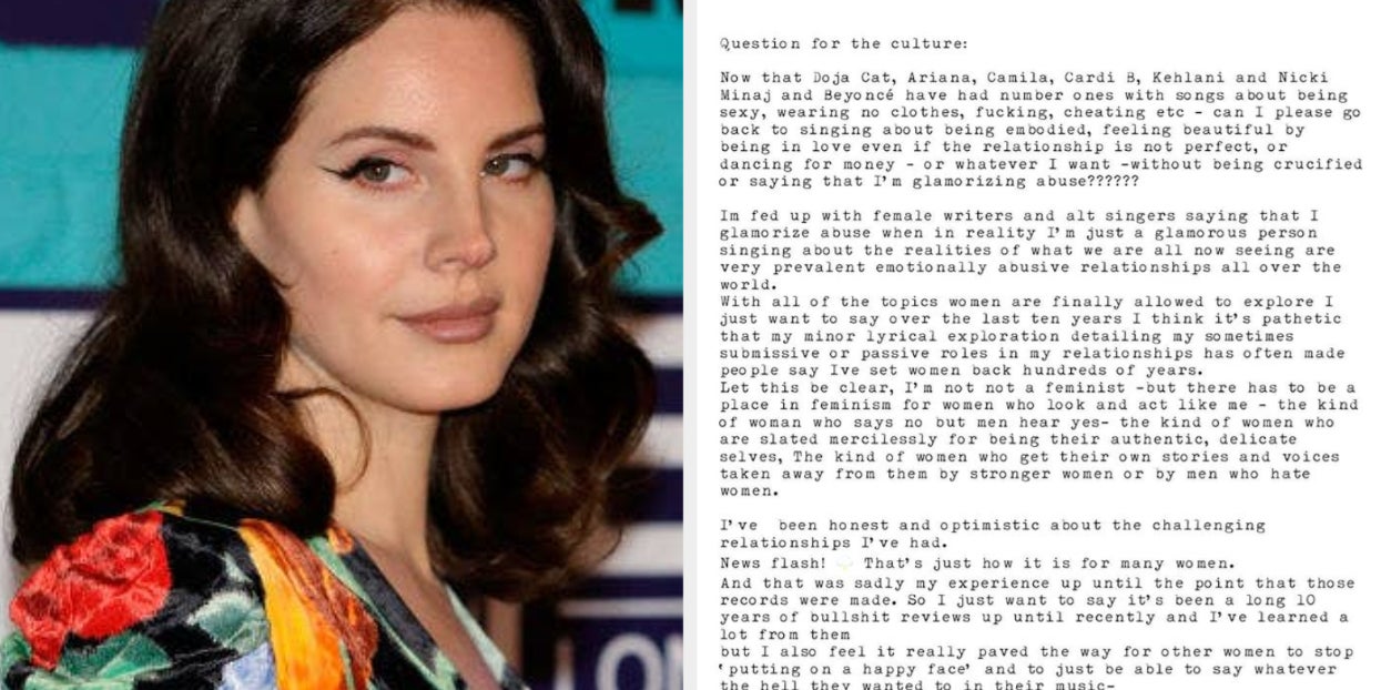 Lana Del Rey Is Under Fire For Saying That She \