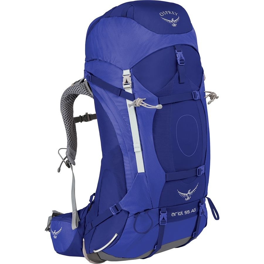 The backpack in blue