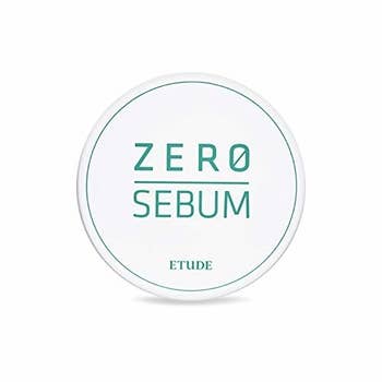 A container of Etude House's Zero Sebum Drying Powder. 