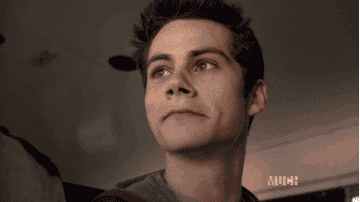 Stiles from Teen Wolf giving a slow, mischievous smile 