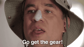 Gif of Fred Armisen in Portlandia saying, &quot;Go get the gear&quot;