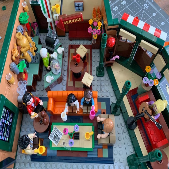 lego set of central perk from above