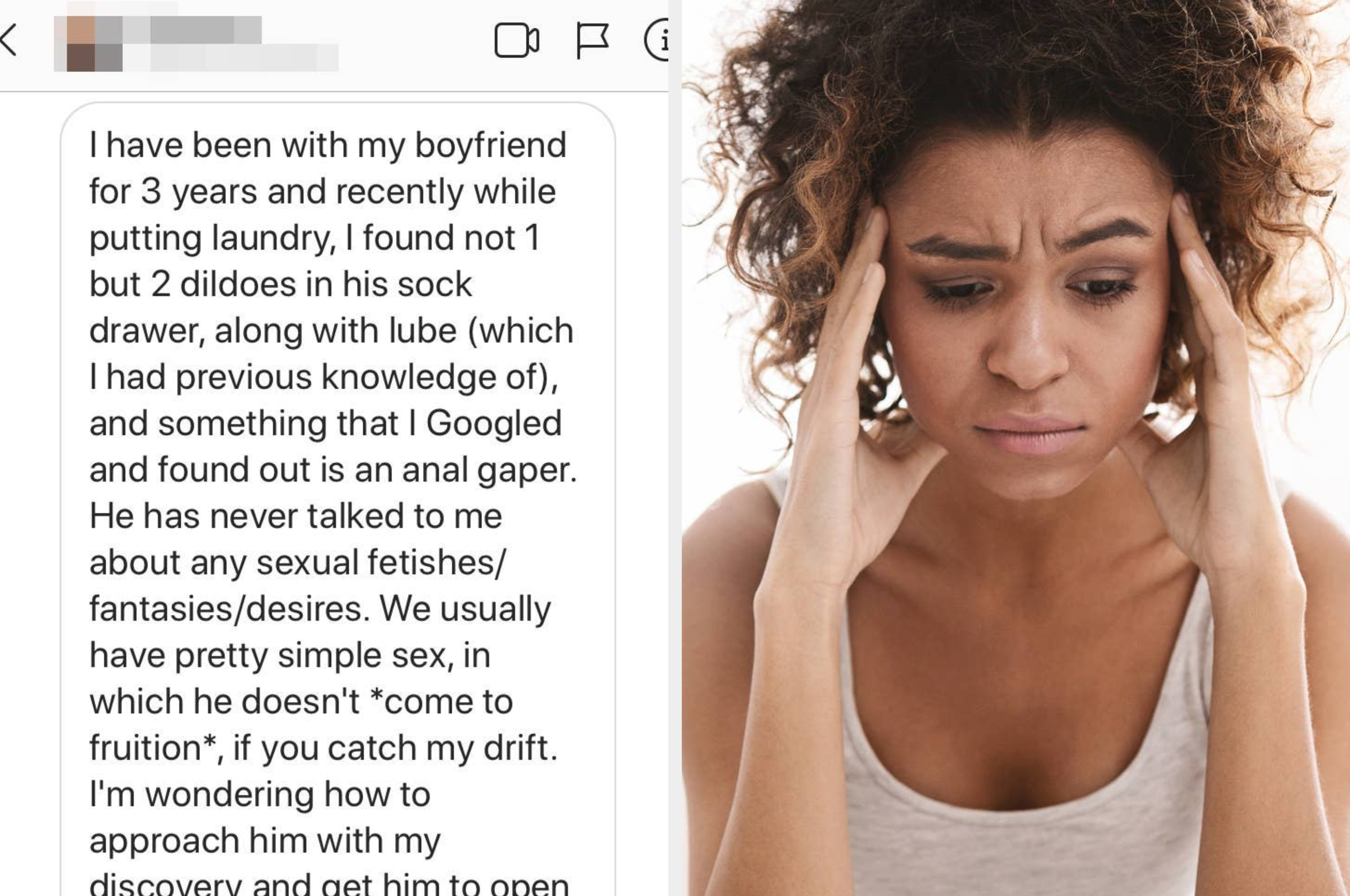 I Found Sex Toys In My Boyfriends Sock Drawer — Advice