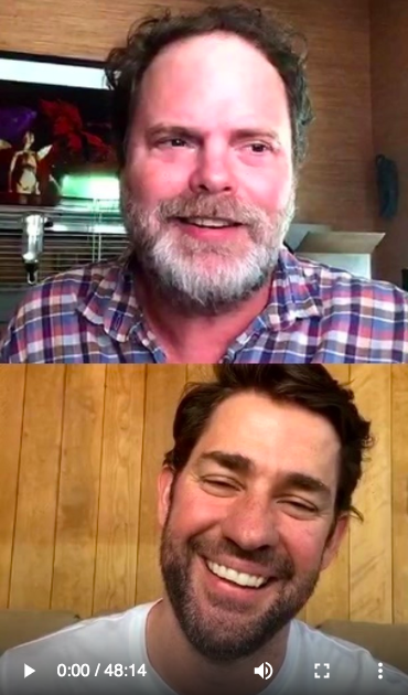 Rainn Wilson and John Krasinski