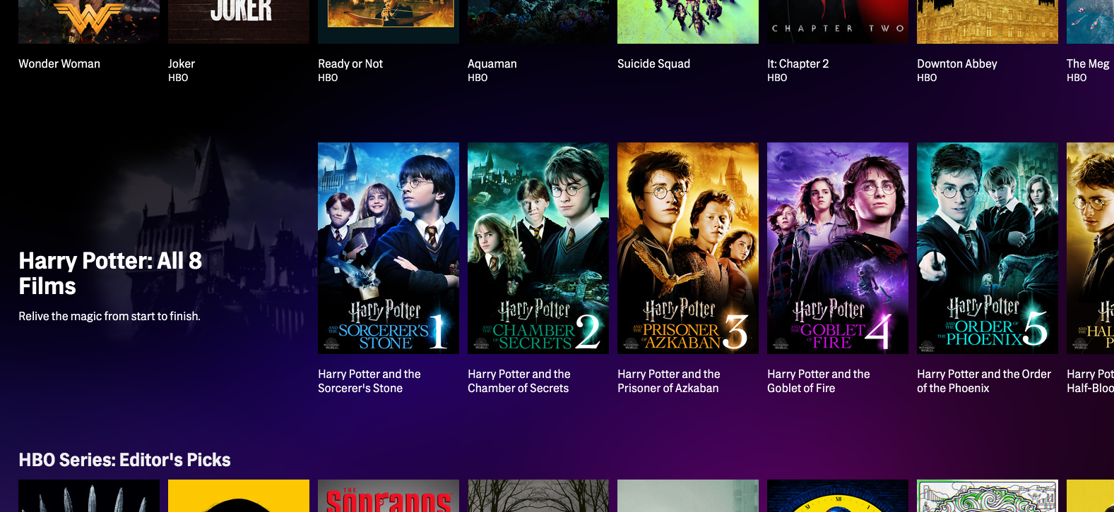 hbo harry potter series
