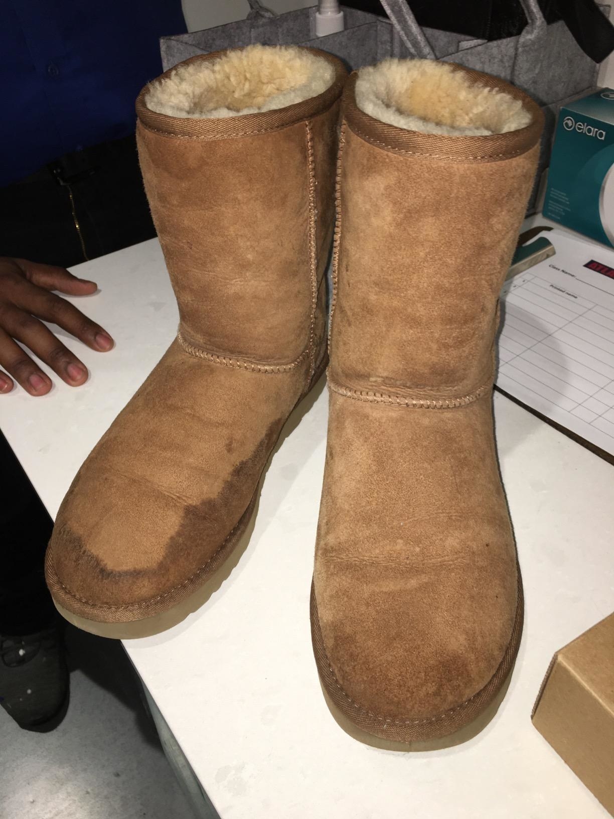 how to get rid of water damage on uggs