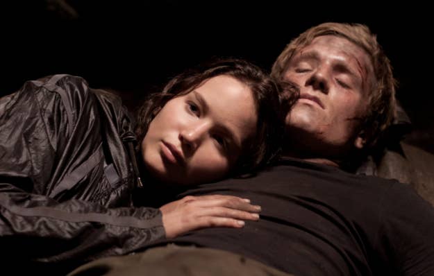 the hunger games katniss and peeta in the arena