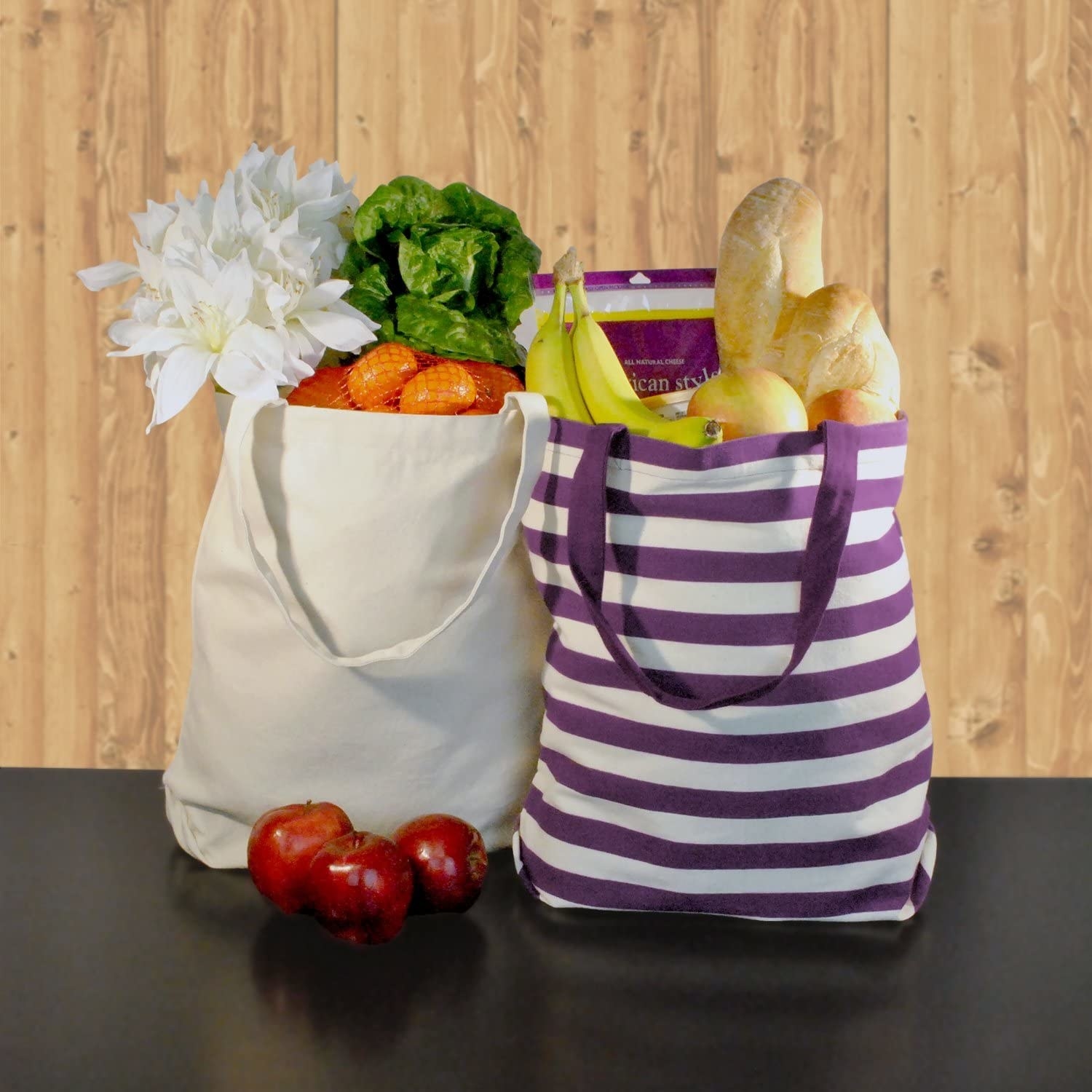 bolsas para compras reutilizables hechas de algodón