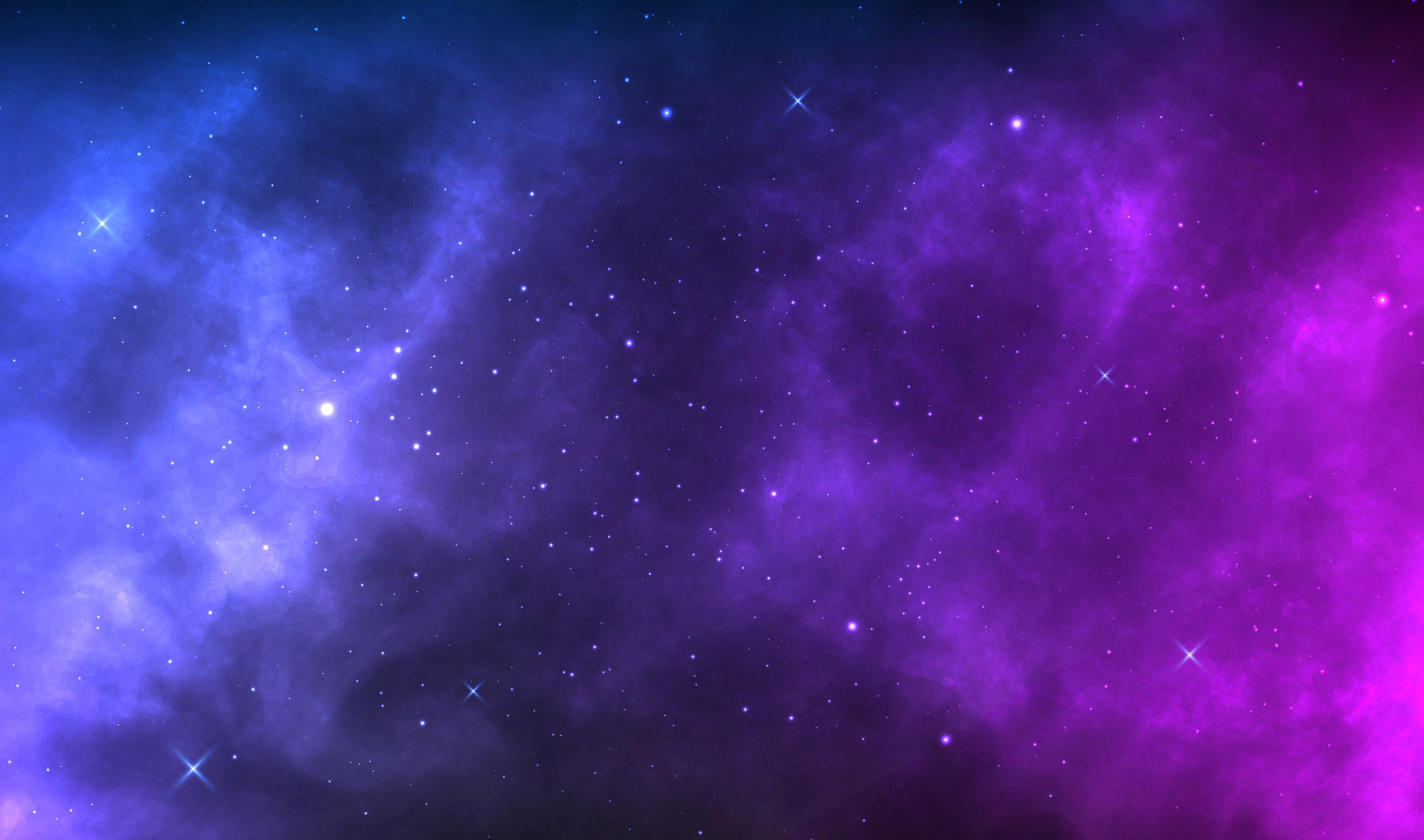 A colourful edit of space.