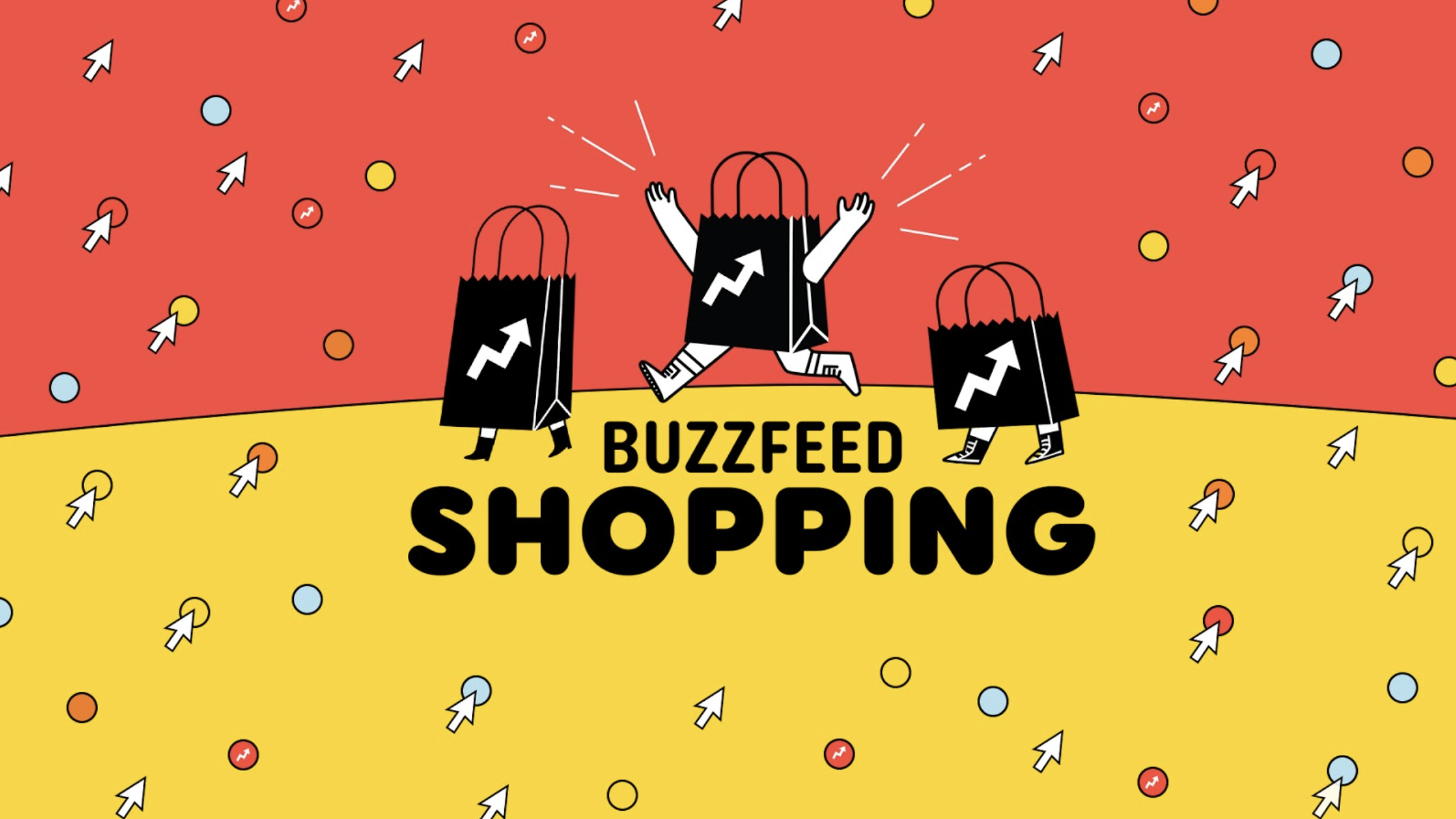 BuzzFeed logo that says &quot;BuzzFeed shopping&quot;