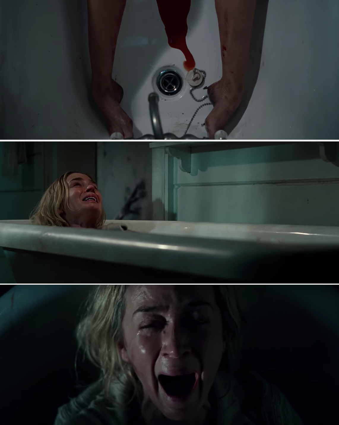 Emily Blunt screaming in &quot;A Quiet Place&quot;