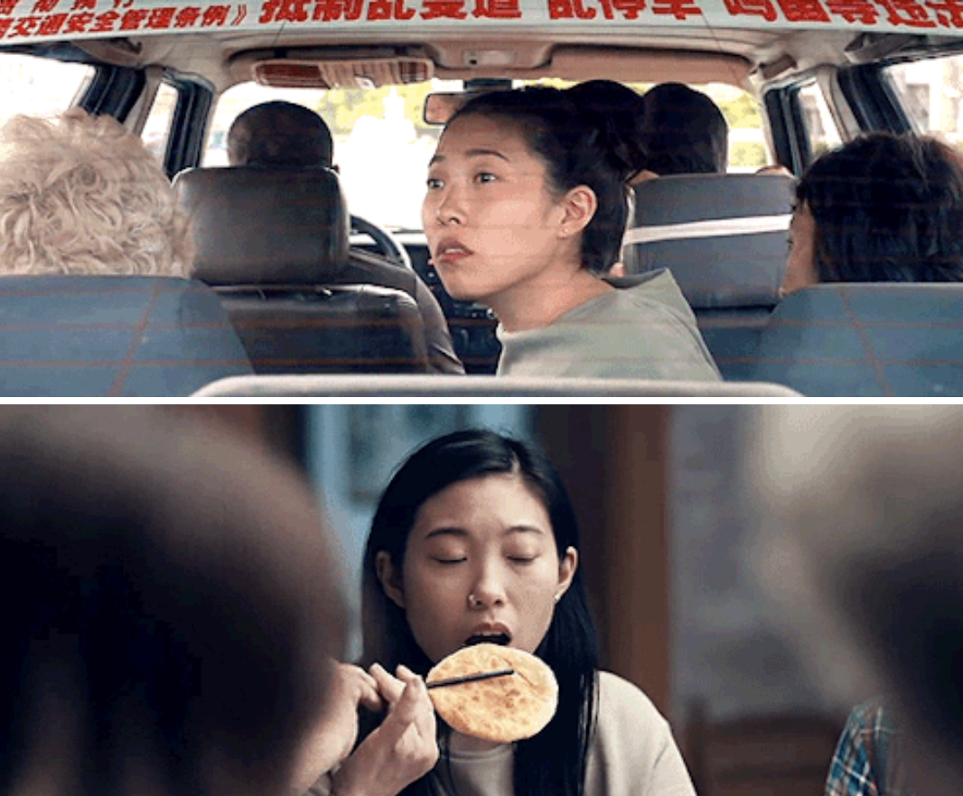 Awkwafina in different scenes throughout the movie