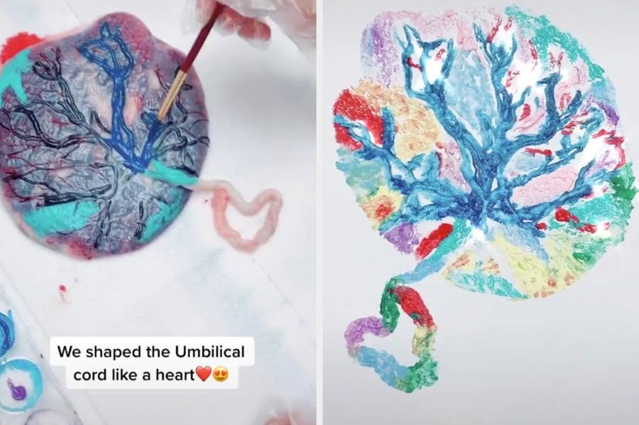 This Placenta Painting On Tiktok Is Actually Really Pretty