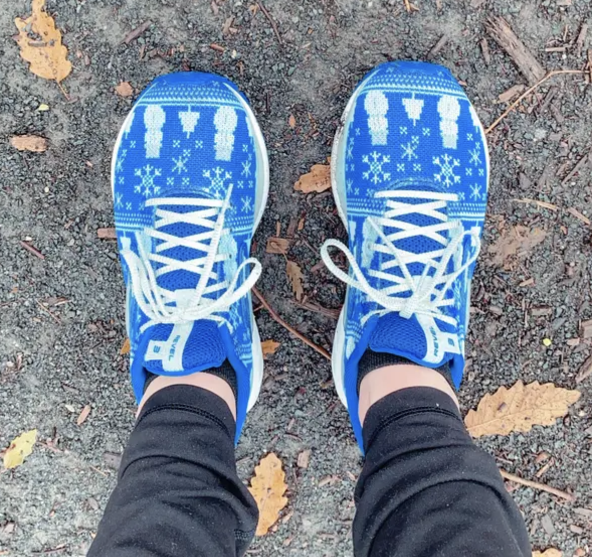 A close-up of a runner&#x27;s sneakers 