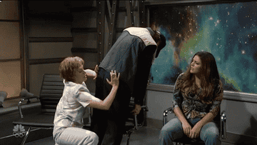 Kate making Ryan Gosling laugh on &quot;SNL&quot; by squeezing his butt