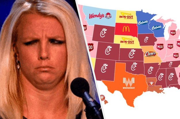 People Are Confused By This Favorite Fast Food By State Map That Was Created Just To Troll Them