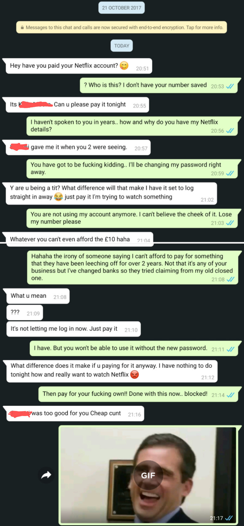 text thread showing person asking for a password and then getting mad that the other person won&#x27;t give it