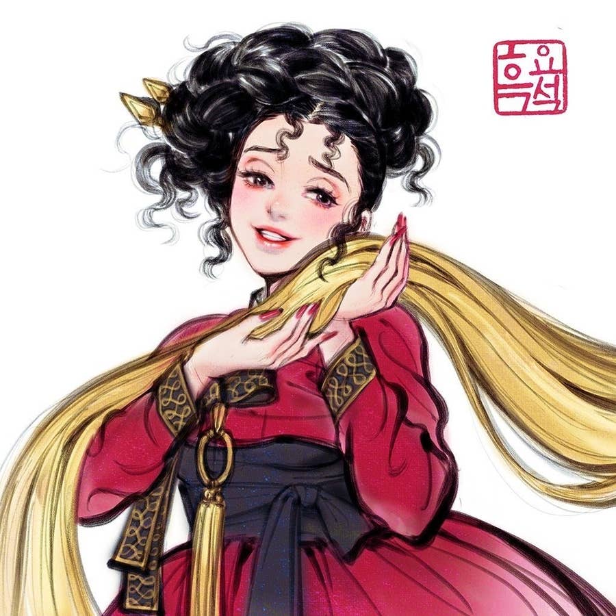 korean princess drawing anime