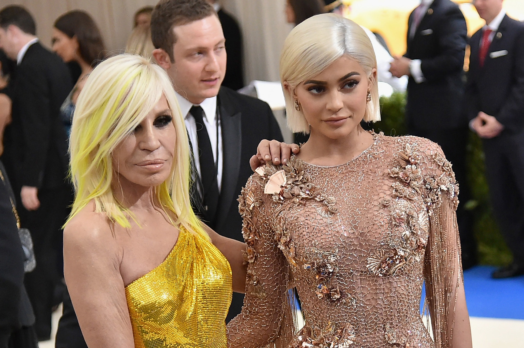 Kylie jenner met gala versace dress sale