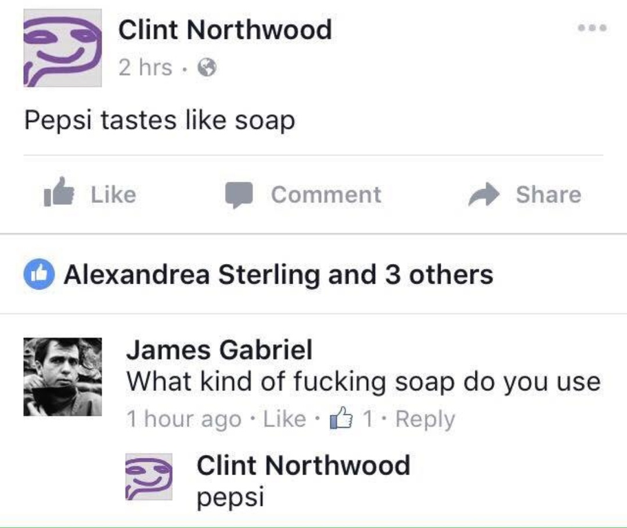 someone using pepsi as soap