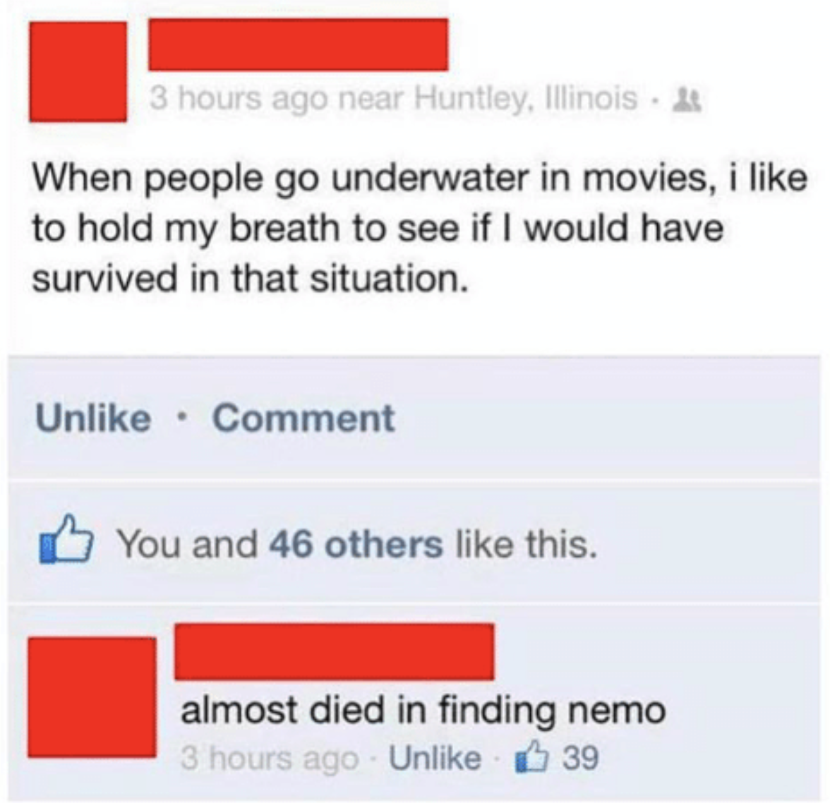 someone who says that when people go under water in movies they hold their breath