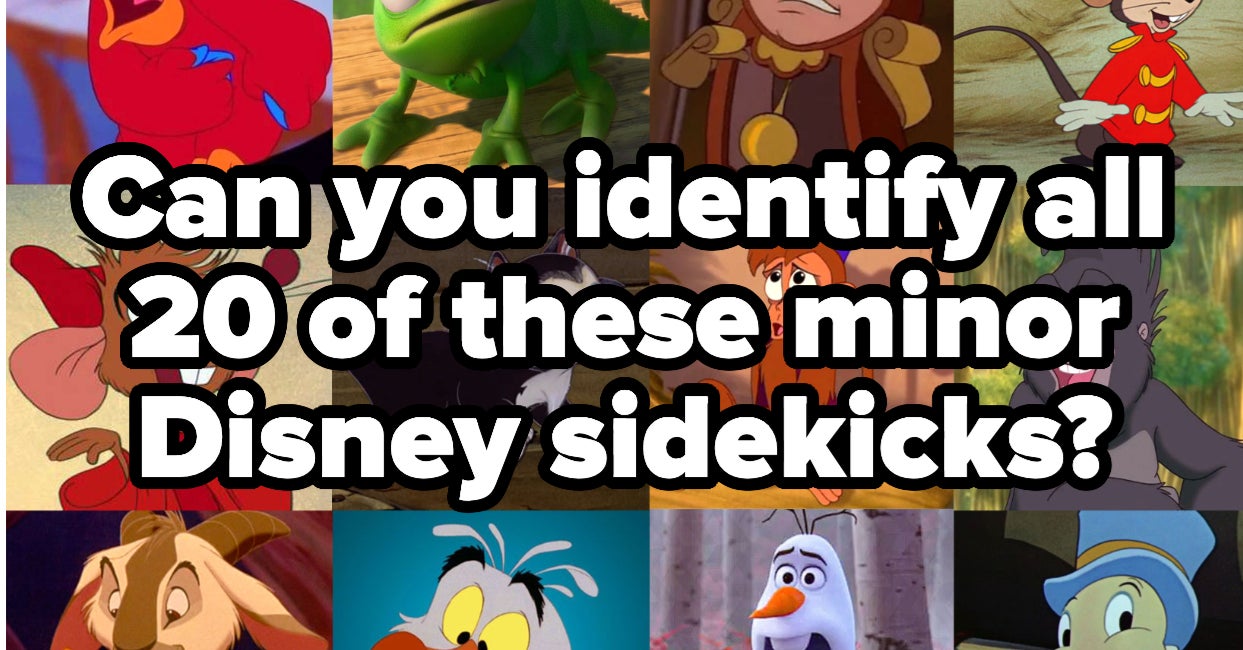 How Many Of These 20 Disney Sidekicks Do You Know By Name How Many Of These 20 Disney Sidekicks Do You Know By Name