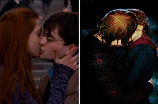 Hermione kiss and ron Harry Potter:
